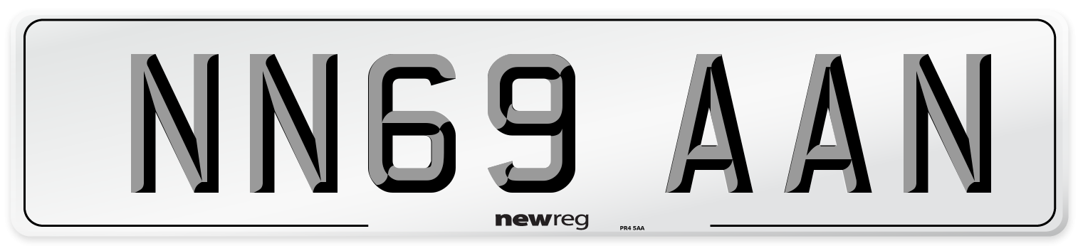 NN69 AAN Number Plate from New Reg